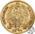 Niemcy, Saksonia, 10 marek, 1873 E