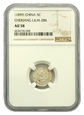 Chiny, Chekiang, 5 cents, (1899), NGC AU58, L&M-286