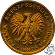 PRL, 5 złotych, 1987 - Lustrzanka
