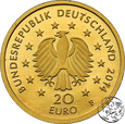 Niemcy, 20 euro, 2014 F, Niemieckie Lasy, Kasztan