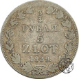 Polska, 3/4 rubla, 5 złotych, 1839 MW