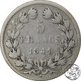 Francja, 5 franków, 1841 W