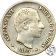 Hiszpania, 10 centymów, 1885, kolonialne Filipiny