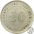 Chiny, 2 jiao / 20 cents, 1920, prowincja Kwangtung