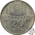PRL, 20 złotych, 1973, Wieżowiec i Kłosy PRÓBA 