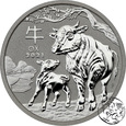 Australia, 50 centów, 2021, Rok Wołu, 1/2 uncji srebra