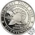 USA, dolar, 2002, West Point