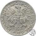 PRL, 5 złotych, 1959, rybak