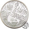 III RP, 10 złotych, 2011, Jeremi Przybora i Wasowski okrągły 