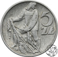 PRL, 5 złotych, 1959, rybak