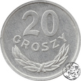 PRL, 20 groszy, 1985 - mocna skrętka