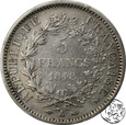 Francja, 5 franków, 1848 A