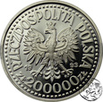 III RP, 200000 złotych, 1993, Jagiellończyk popiersie 