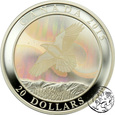 Kanada, 20 dolarów, 2015, Światła północy - Kruk, uncja