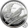 Karaiby,  2 dolary, 2020, Montserrat, uncja srebra
