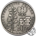III RP, 20 złotych, 2009, Likwidacji Getta w Łodzi (1)