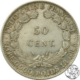 Indochiny Francuskie,  50 centów, 1936