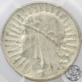 II RP, 2 złote, 1933,  głowa kobiety, PCGS AU 58