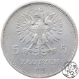 II RP, 5 złotych, 1930, Sztandar