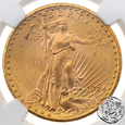 USA, 20 dolarów, 1924, NGC MS 63
