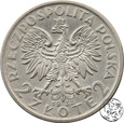 II RP, 2 złote, 1933,  głowa kobiety