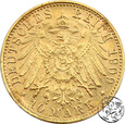 Niemcy, Badenia, 10 marek, 1909 G, fantazyjna @