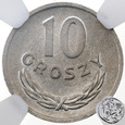 PRL, 10 groszy, 1961, NGC MS 65