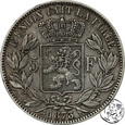 Belgia, 5 franków, 1873