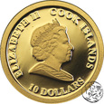 NMS, Wyspy Cooka, 10 dolarów, 2008, James Cook