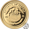 NMS, Liberia, 25 dolarów, 2001, Aleksander Wielki