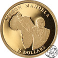 NMS, Liberia, 25 dolarów, 2002, Nelson Mandela