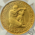 Szwajcaria, 100 franków, 1939, Festiwal strzelecki Lucerna, NGC MS65