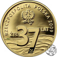 Polska, III RP, 37 złotych, 2009, Popiełuszko 