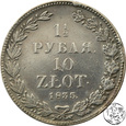 Polska, 1 1/2 rubla, 10 złotych, 1835 НГ