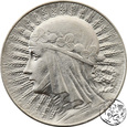 II RP, 5 złotych, 1934,  głowa kobiety