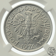 Polska, PRL, 2 złote, jagody, 1974, NGC MS 65