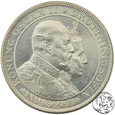 Szwecja, 2 korony, 1907, 50. rocznica ślubu króla Oskara II i Zofii