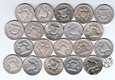 USA, 1/2 dolara, 1948-63, lot 20 szt