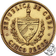 Kuba, 5 peso, 1916