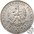 III RP, 100000 złotych, 1990, Solidarność, typ C