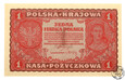 Polska, II RP, 1 marka polska, 1919, I Seria GJ