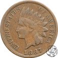 USA, 1 cent, 1887