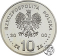III RP, 10 złotych, 2000, Jan II Kazimierz półpostać #