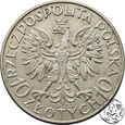 II RP, 10 złotych, 1932,  głowa kobiety, bez znaku