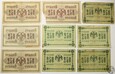 Rosja, LOT banknotów, 9 x 250 rubli, 1917/1918