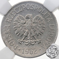 PRL, 20 groszy, 1962, NGC MS 64