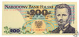 Polska, 200 złotych, 1988 EG