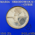 PRL, 100 złotych, 1974, Maria Skłodowska-Curie, PRÓBA