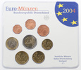 Niemcy, 5 x zestaw monet obiegowych euro, 2004, mennice - A/D/F/G/J