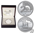 Polska, medal, 1/2 uncji, 20 lat Mentor, srebro